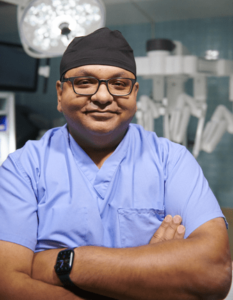 Dr. siddiq in operating room